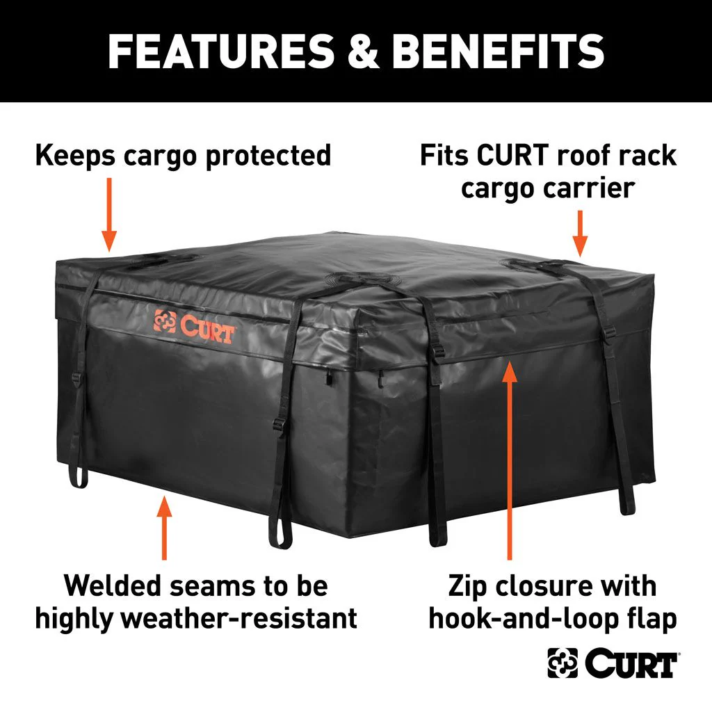 CURT Weatherproof Vinyl Cargo Bag (96cm x 86cm x 46cm) - Image 10