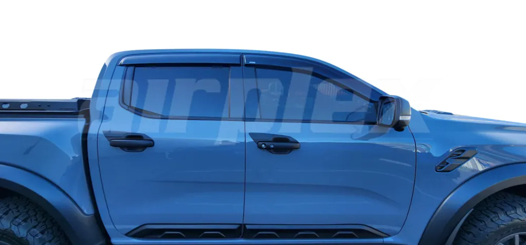 Ford Ranger NEXT GEN - WEATHERSHIELD - SLIM - DARK TINT - 4 PIECE SET - Image 3