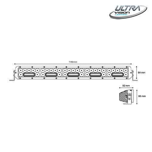 NITRO Maxx 255W 30″ LED Light bar - Image 4