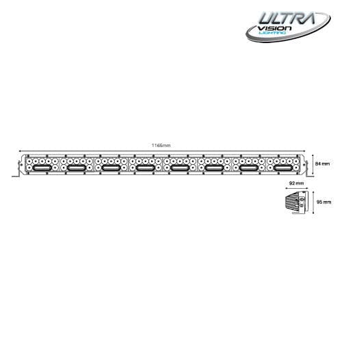 NITRO Maxx 405W 45″ LED Light bar - Image 3