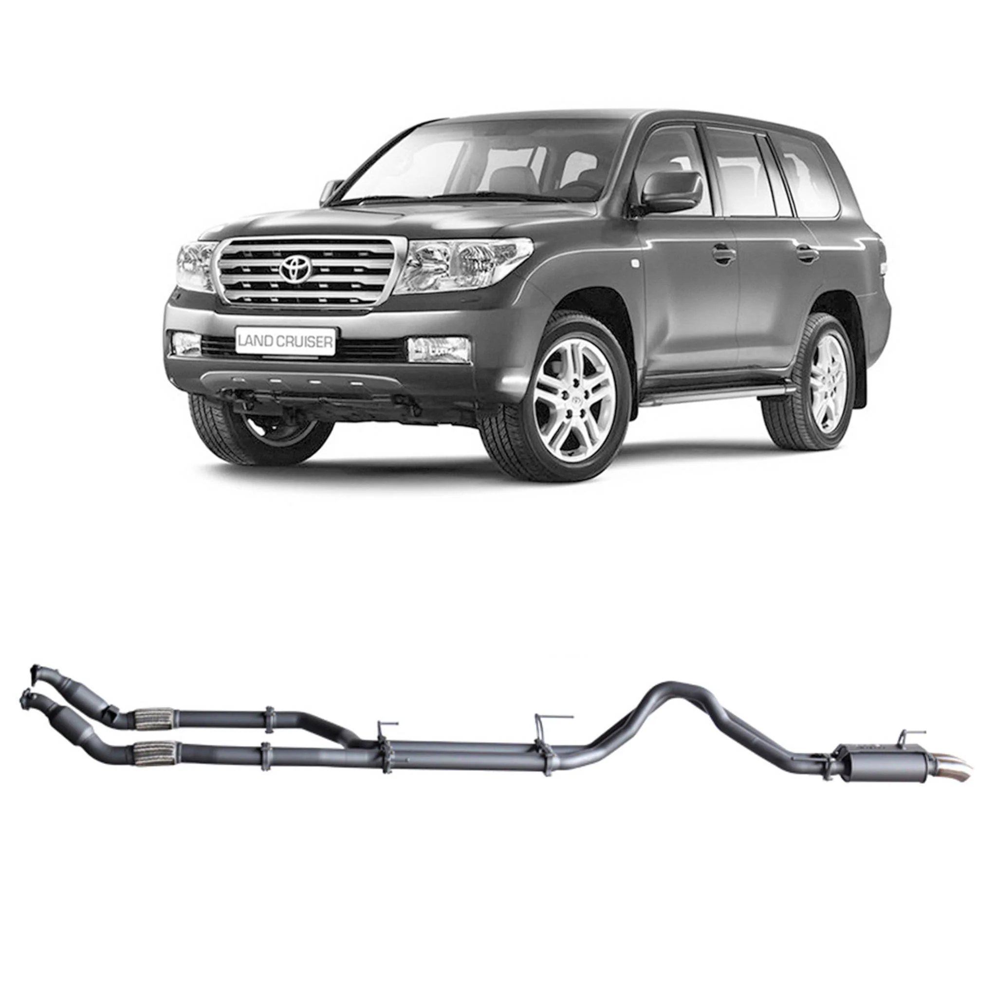 Redback Extreme Duty Exhaust for Toyota Landcruiser 200 Series 4.5L V8 (11/2007 - 09/2015) - Image 3