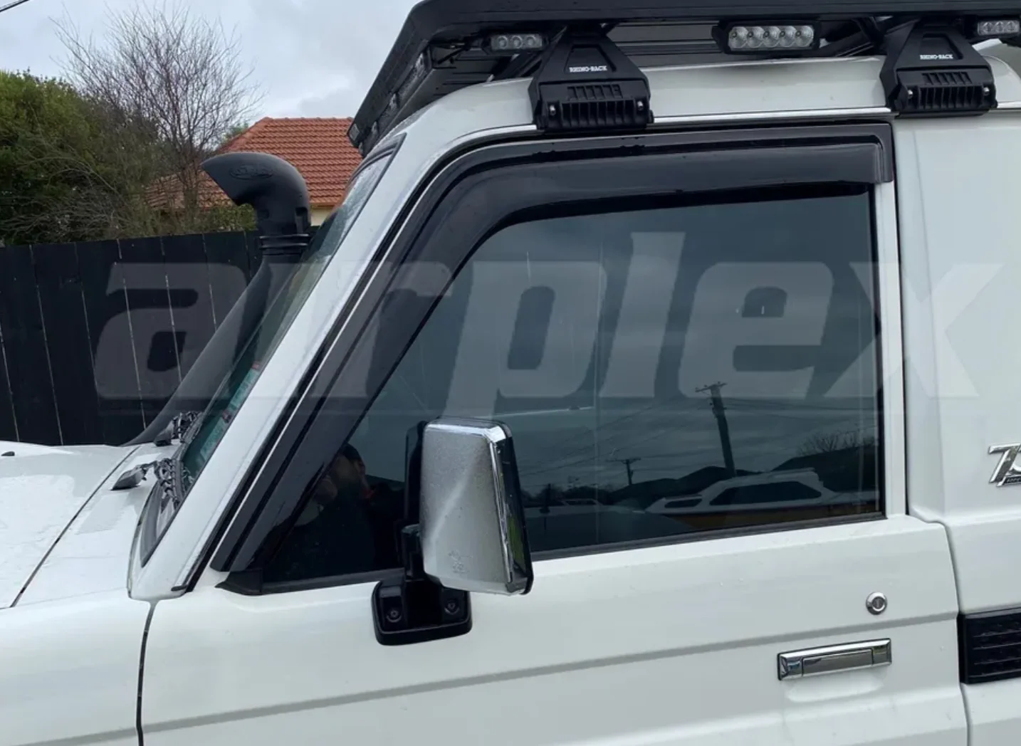 Toyota Land Cruiser 70 Series WEATHERSHIELD - SLIM - DARK TINT - 4 PIECE SET - Image 3