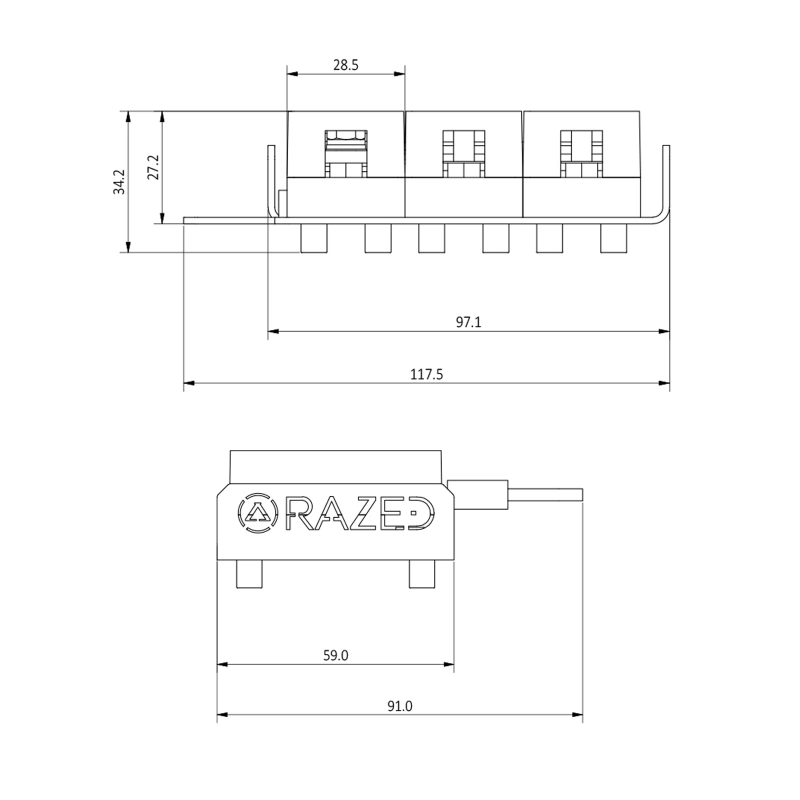 UNIVERSAL FUSE MOUNT – TRIPLE - Image 6