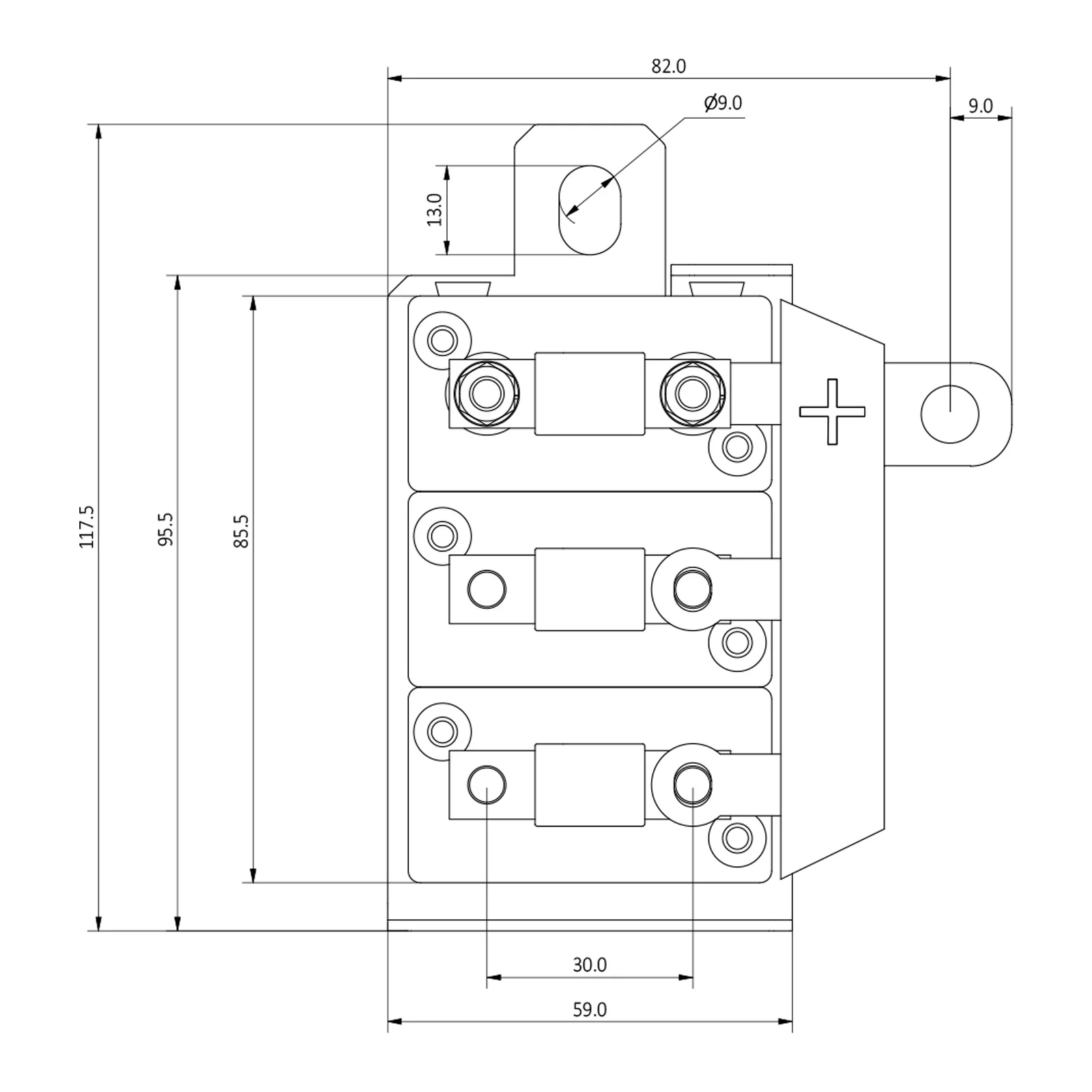 UNIVERSAL FUSE MOUNT – TRIPLE - Image 7